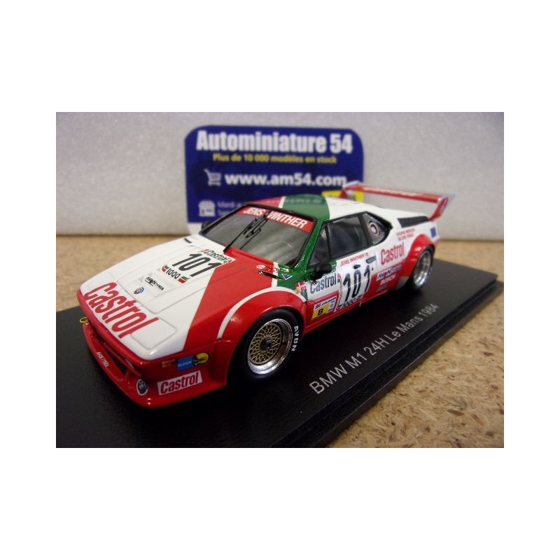 1984 BMW M1 n°101 Winther - Mercer - Jensen Le Mans S6408 Spark Model