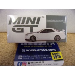 Nissan Skyline GT-R R34 V Spec II N1 White MGT0501 True Scale Models Mini GT