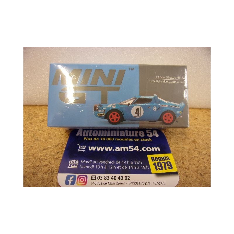 1979 Lancia Stratos HF n°4 Darniche - Mahé 1st Winner Monte Carlo MGT00504 True Scale Models Mini GT 1.64