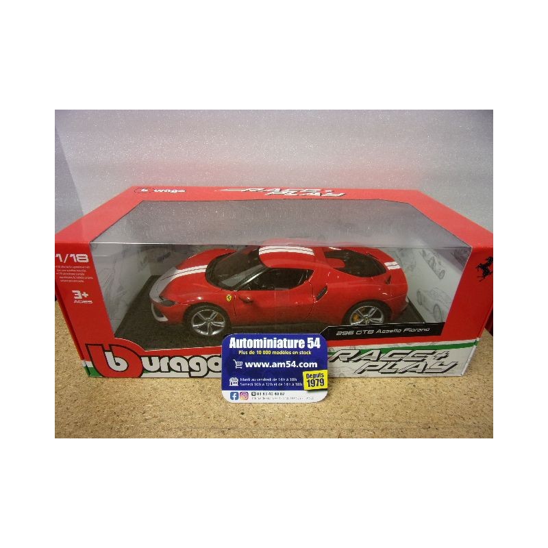 Ferrari 296 GTB Red Assetto Fiorano BU16017Red Bburago Race&Play