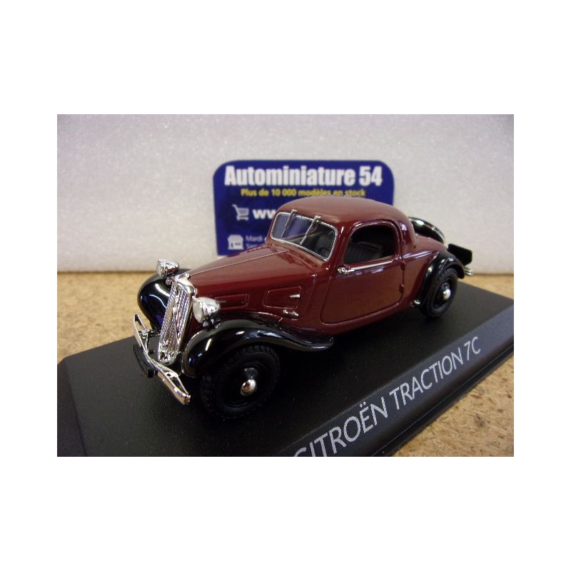 Citroen Traction 7C Faux Cabriolet Rouge Foncé 1937 AMC0191103 Norev