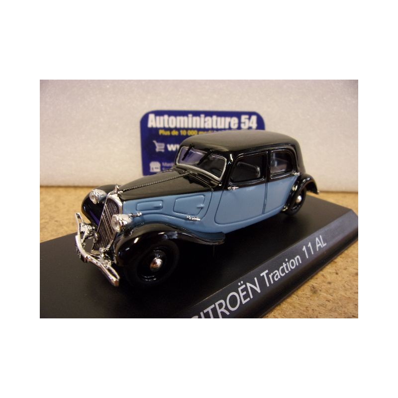 Citroen Traction 11 AL Noir - Bleue 1935 AMC019837 Norev