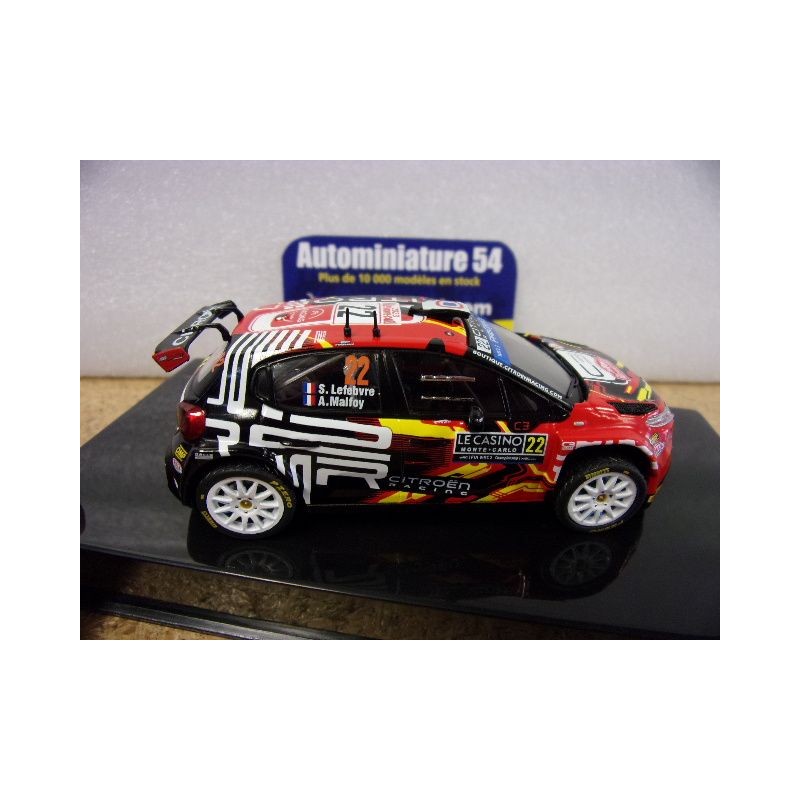 Miniature Citroën C3 Rally2, N°22, Rallye Monte-Carlo 2023, 1/43, Ixo