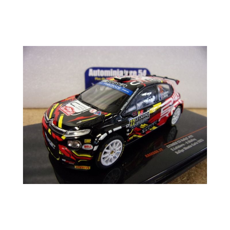 2023 Citroen C3 Rally2 n°22 Lefebvre - Malfoy Monte Carlo RAM888 Ixo Model