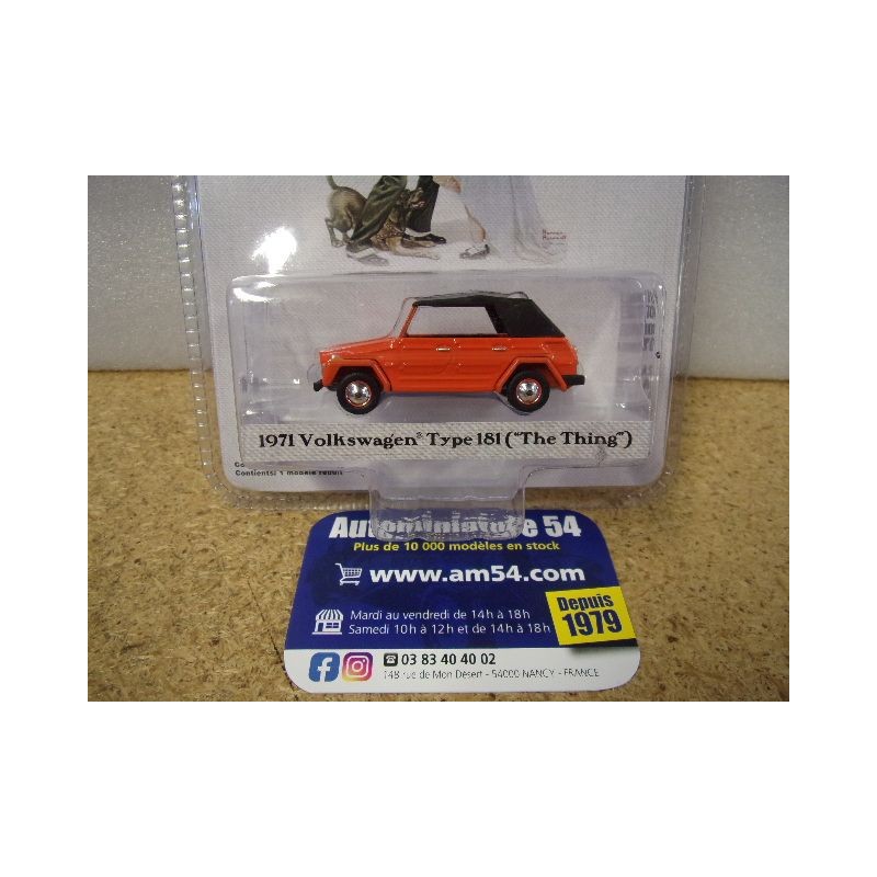Volkswagen Type 181 The Thing 1971  "Norman Rockwell" green54080-E Greenlight 1.64ième