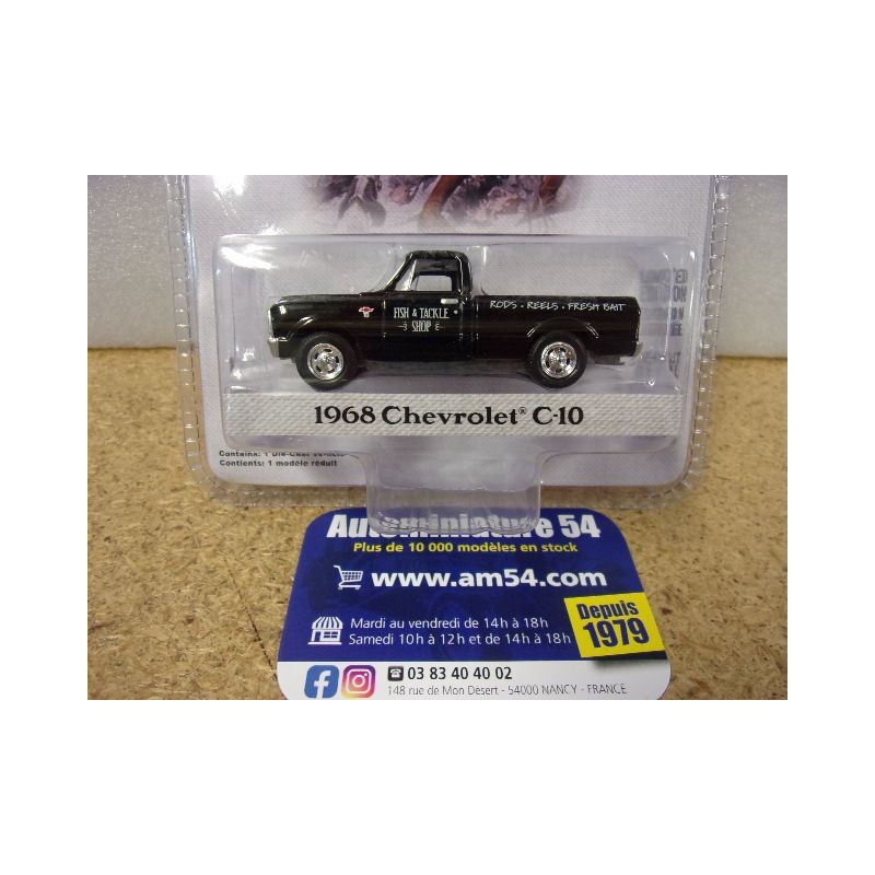 Chevrolet C10 Black 1968 "Norman Rockwell" green54080-D Greenlight 1.64ième