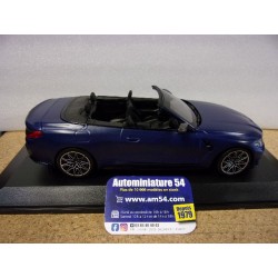 BMW M4 Cabriolet Matt Blue 2021 155021030 Minichamps