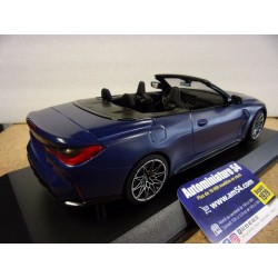 BMW M4 Cabriolet Matt Blue 2021 155021030 Minichamps