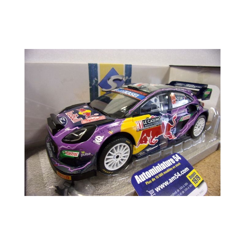 2022 Ford Puma Rally 1 n°19 Loeb - Galmiche 1st Winner Monte Carlo S1809502 Solido