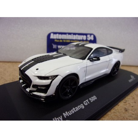 Ford Mustang Shelby GT500 Fast Track White Black Stipes 2020 S4311503 Solido