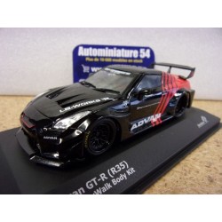 Nissan GT-R R35 LibertyWalk LBWK Black Advan S4311204 Solido