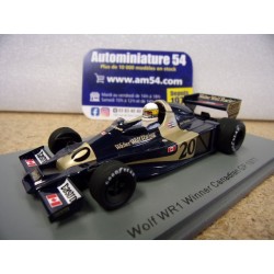 1977 Wolf WR1 n°20 Jody Scheckter 1st Winner Canadian GP S9998 Spark Model