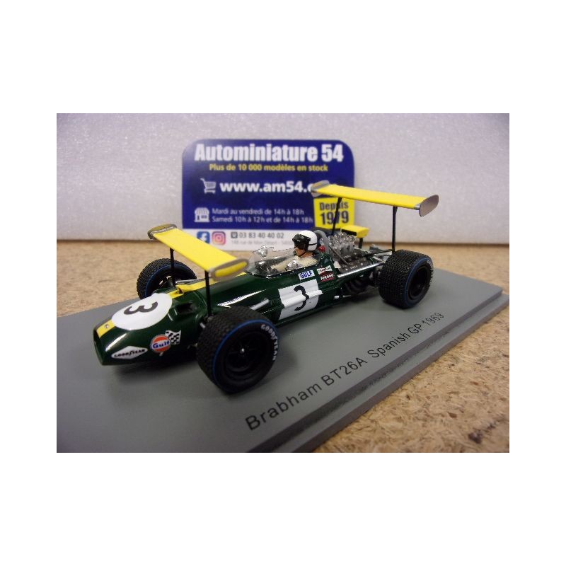 1966 Brabham BT26A n°3 Jack Brabham Spanish GP S8314 Spark Model