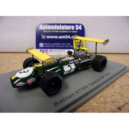 1966 Brabham BT26A n°3 Jack Brabham Spanish GP S8314 Spark Model