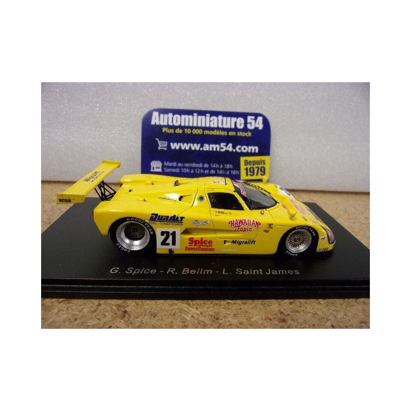 Miniature Spark 1/43 – Spark S6803 SPICE SE89C N°104 – 24h Du Mans 1989, Prévente