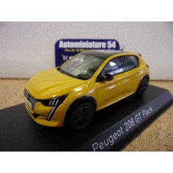 Peugeot 208 GT Pack Faro Yellow 2022 472835 Norev