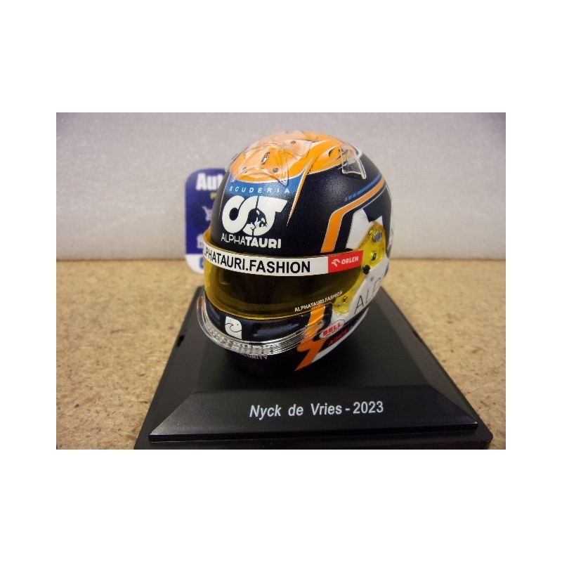 2023 Casque Nyck de Vries Alpha Tauri 1/5 5HF093 Spark Model