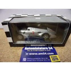 1935 Auto Union Typ B n°3 Hermann Zu Leiningen 1st Winner Avus 410354003 Minichamps