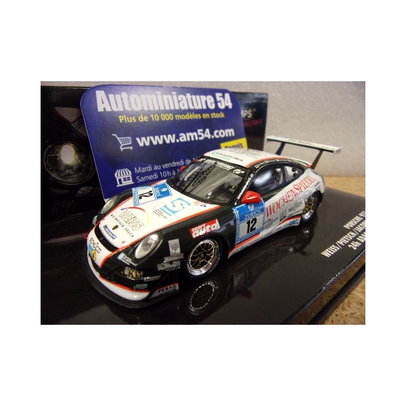 2007 Porsche 911 - 997 GT3 Cup n°12 Weiss - Pietsch - Jacobs - Schornstein 24h Nurburgring 436076512 Minichamps