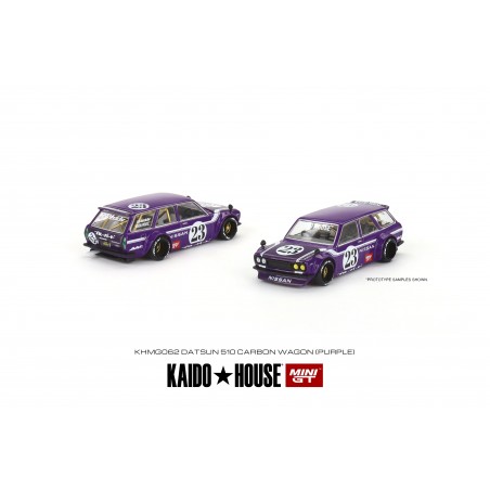 Nissan Datsun Kaido House 510 Wagon Carbon Fiber V1 KHMG062 True Scale Miniatures MinGT