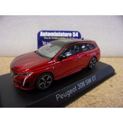 Peugeot 308 GT SW Elixir Red 2021 473938 Norev