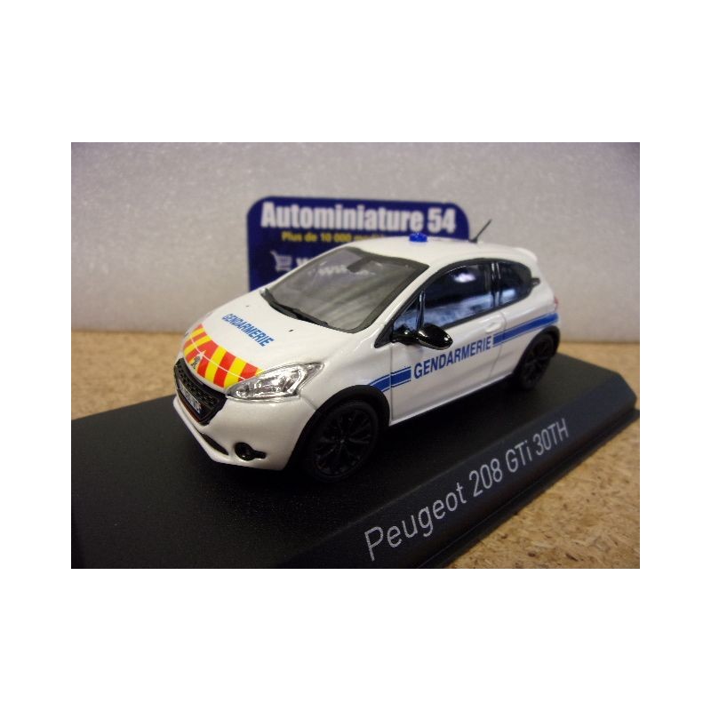 Peugeot 208 GTi 30th White Gendarmerie 2014 472829 Norev