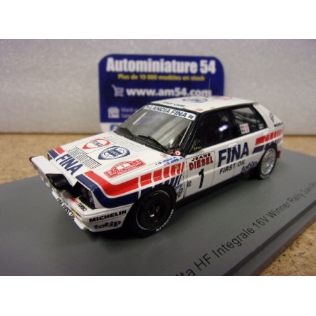 1991 Lancia Delta HF Integrale 16V n°1 Auriol - Occelli 1st winner San Remo S9008 Spark Model