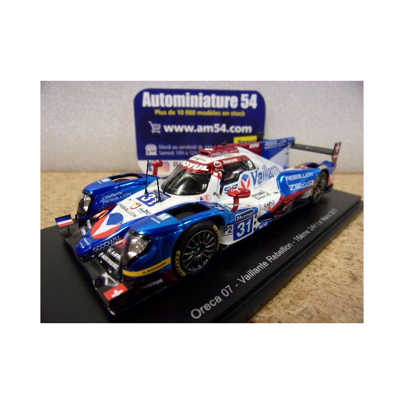 2017 Oreca 07 Gibson Vaillante Rebellion n°31 Prost - Canal - Senna 16th Le Mans MV10 Spark Model