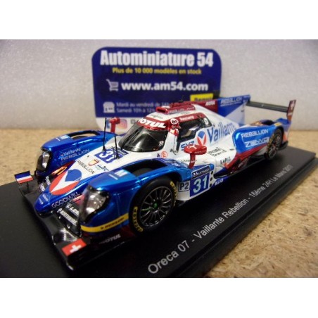 2017 Oreca 07 Gibson Vaillante Rebellion n°31 Prost - Canal - Senna 16th Le Mans MV10 Spark Model