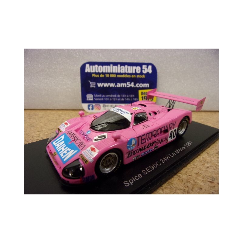 1991 Spice SE90C n°40 Saint James - Muller - Wilson Le Mans S6823 Spark Model