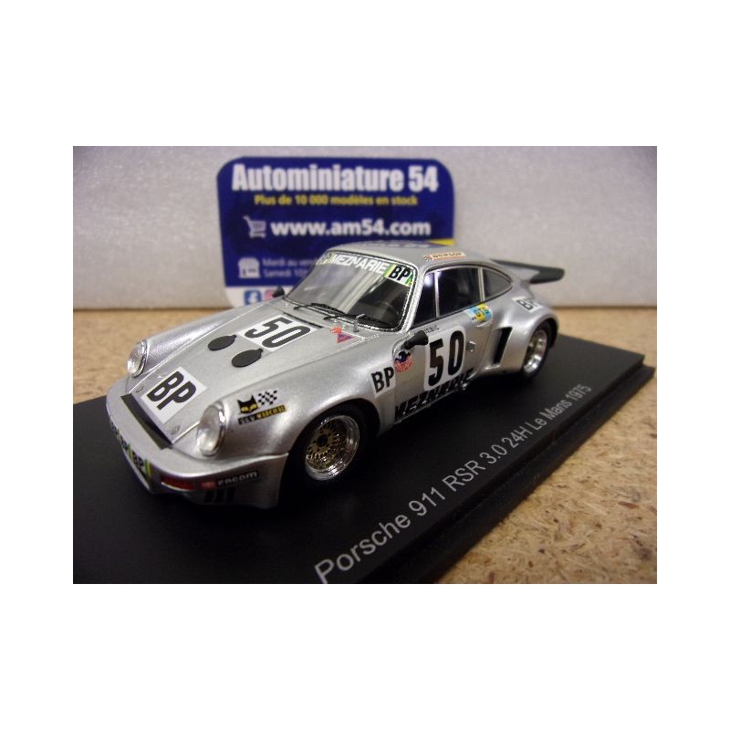 1975 Porsche 911 Carrera RSR n°50 Stiebig - Kirschoffer - Mauroy Le Mans S9801 Spark Model