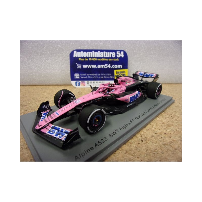 2023 Alpine BWT F1 Team A523 n°31 Esteban Ocon 8th Saudi Arabian GP S8568 Spark Model
