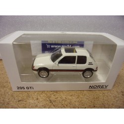 Peugeot 205 GTI blanc Meige 471738 Norev Youngtimers Jet Car