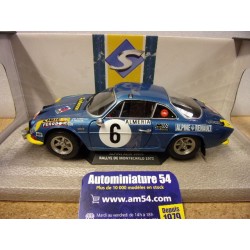 1972 Alpine A110 1600S n°6 Andruet - pagani Monte Carlo S1804207 Solido