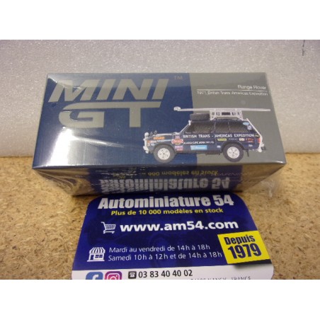 1971 Range Rover British Trans Americas Expedition MGT00542 True Scale Models Mini GT