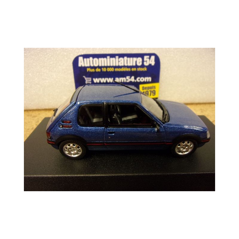 Lego Voiture Modèle Réduit Norev Peugeot 205 GTI 1990 Bleu Miami - Échelle 1/87 - Neuf En Boîte - Réf. 471729 Norev 205 Gti Bleu Miami - Foto 5