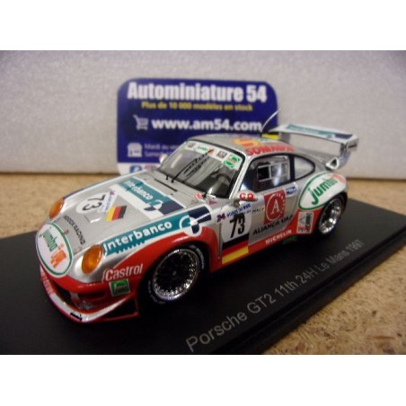 1997 Porsche 911 - 993 GT2 n°73 Mello - Breyner X3 Le Mans S9909 Spark Model