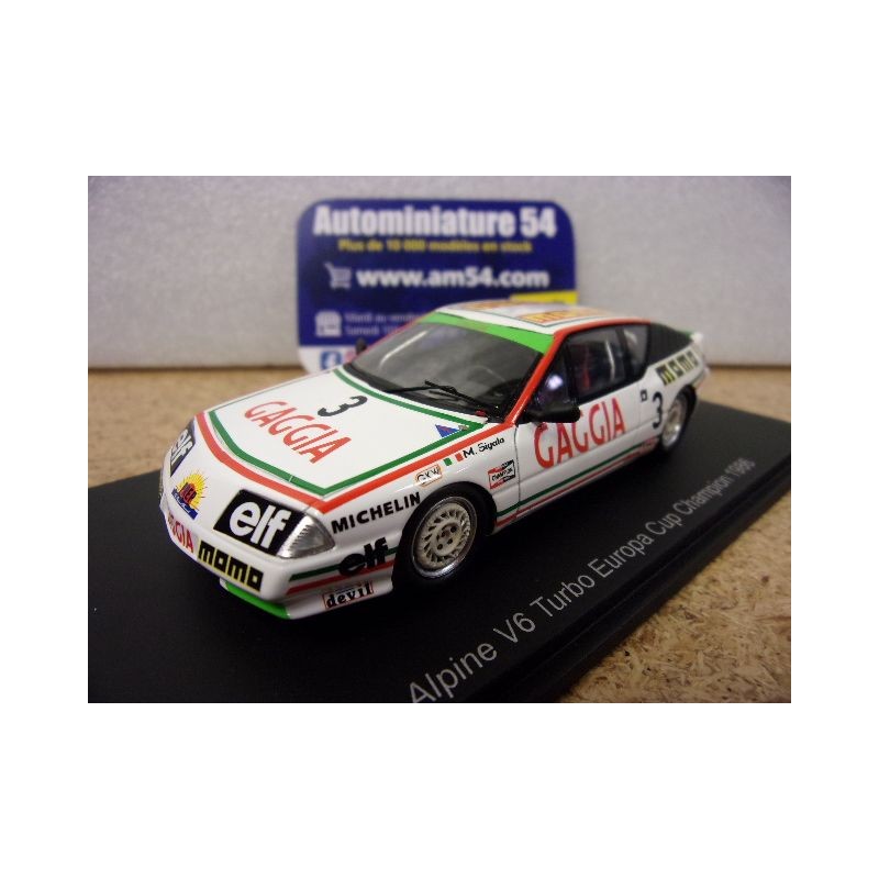 1986 Alpine Renault Europa Cup Champion n°3 Massimo Sigala S7331 Spark Model