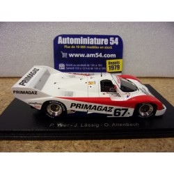 1992 Porsche 962C Primagaz n°67 Yver - Lassig - Altenbach 10th Le Mans S9892 Spark Model
