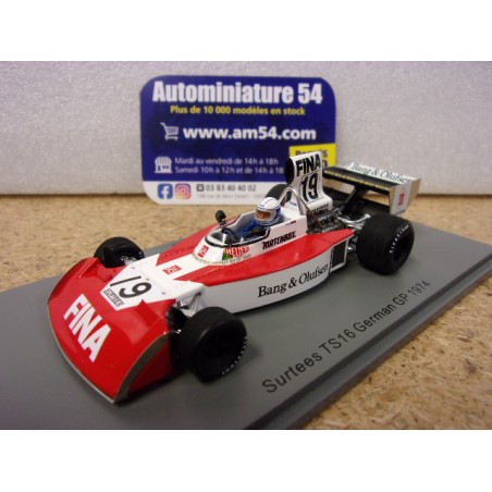 1974 Surtees TS16 n°19 Jochen Mass German GP S9656 Spark Model