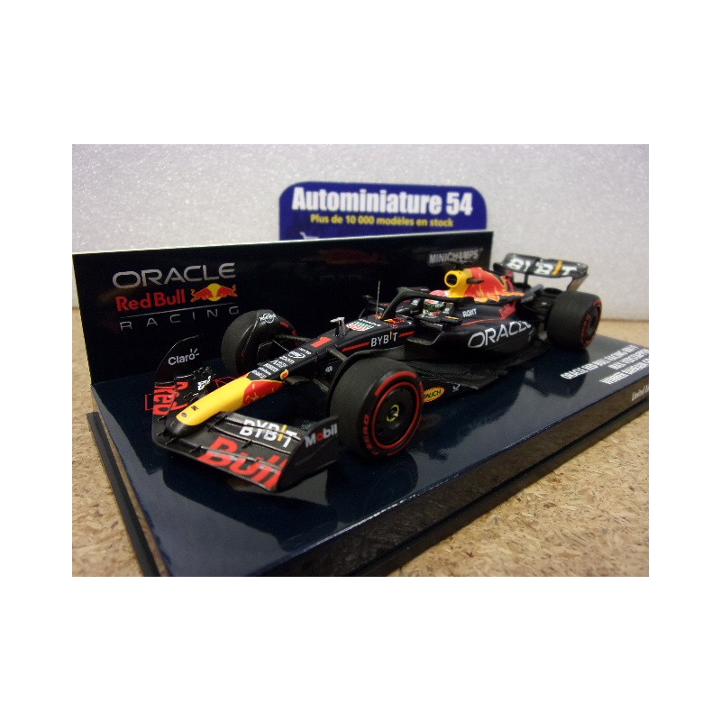 2023 Red Bull Honda RB19 n°1 Max Verstappen 1st winner Bahrain GP 417230101 Minichamps