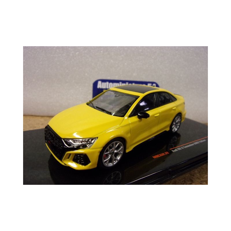 Audi RS3 Limousine Yellow 2022 MOC332 Ixo Models