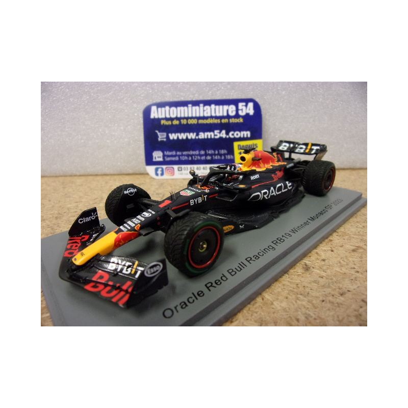 2023 Red Bull Honda RB19 n°1 Max Verstappen 1st Winner Monaco GP S8579 Spark Model