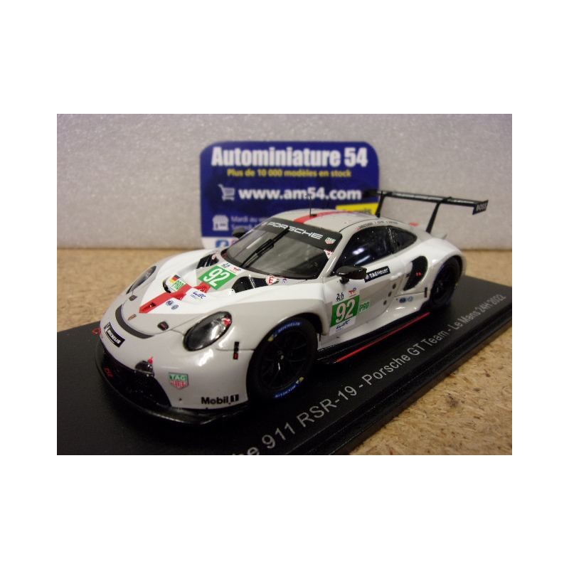 2022 Posche 911 RSR - 19 GT Team n°92 Estre - Christensen - Vanthoor Le Mans GTE pro S8646 Spark Model