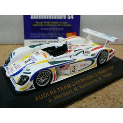 2001 Audi R8 n°3 Team Champion Le Mans LMM003 Ixo Models