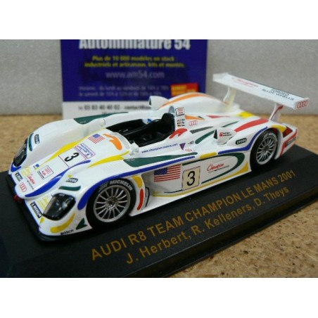 2001 Audi R8 n°3 Team Champion Le Mans LMM003 Ixo Models