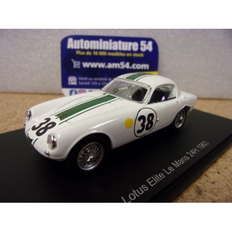 1963 Lotus Elite n°38 Gardner - Coundley Le Mans S8212 Spark Model