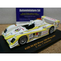 2003 Audi R8 n°25 Ara 6 Kristensen Winner 1st 1000km Spa GTM017 Ixo Models