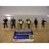 Figurines Gendarmes + Manifestants (x6)  Perfex743 Gendarmerie