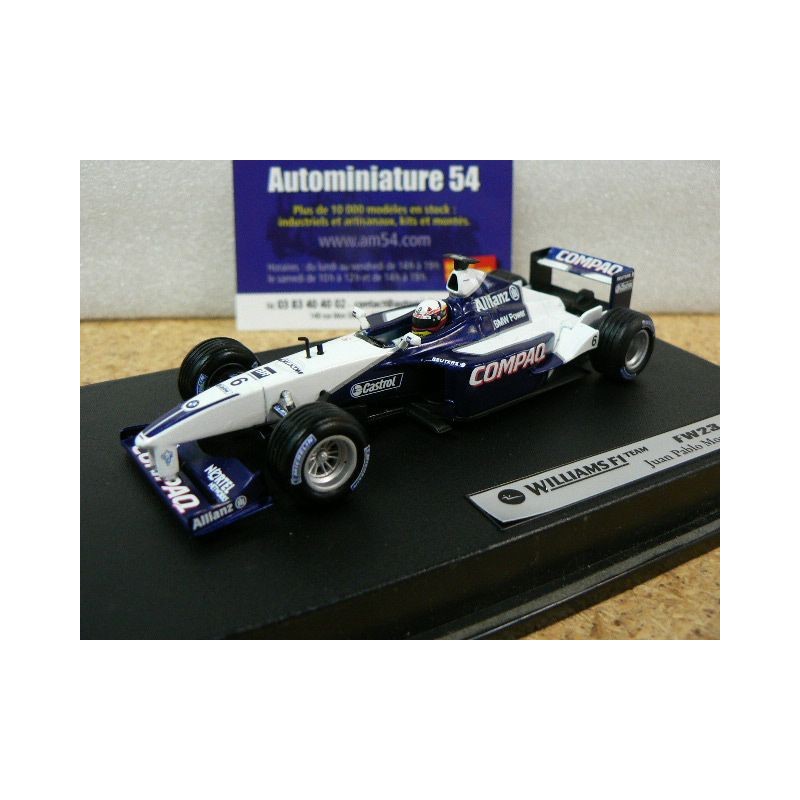 2001 Williams FW23 Juan Pablo Montoya n°6 50212 Hotwheels Racing